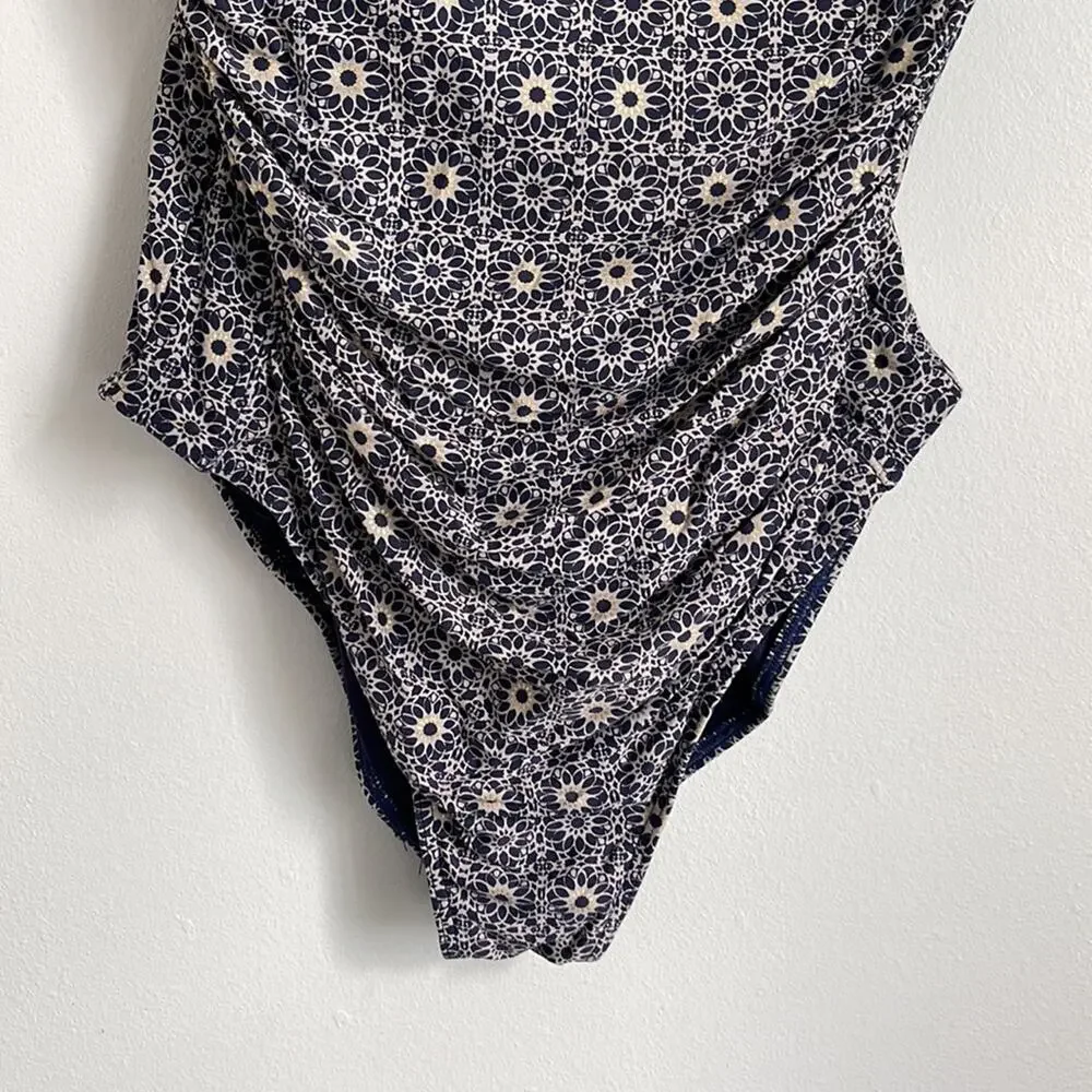 Bond-eye Australia mandala print ruched stomach slimming one piece swimsuit 8 - Picture 3 of 6